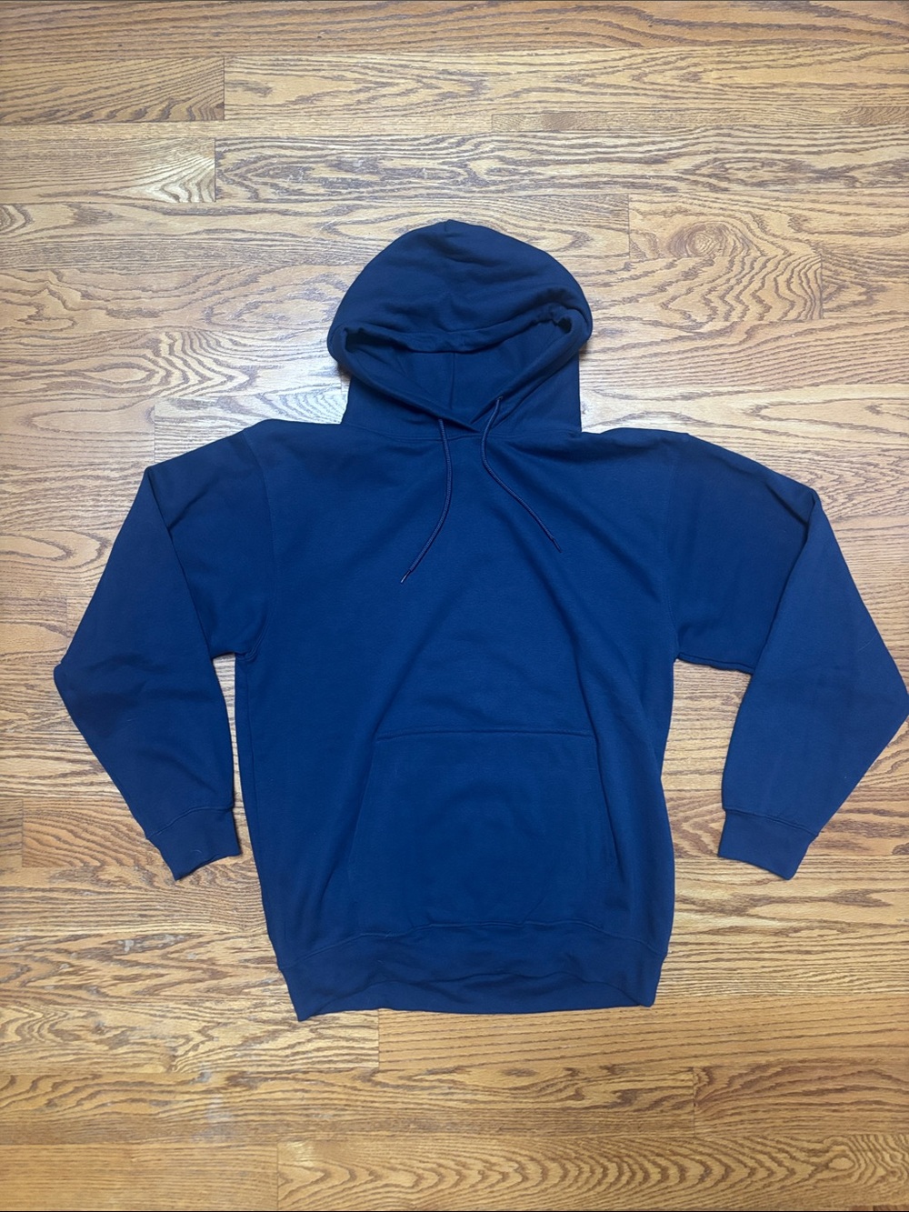 Navy Pullover Hoodie - Classic Men's Hooded Sweatshirt